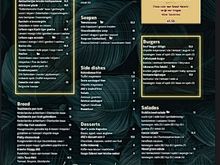 New menu 