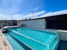 Rooftop pool area