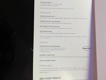 Food menu