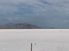 Bonneville Salt Flats from I80 west rest stop