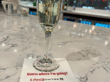 Prosecco at the bar counter
