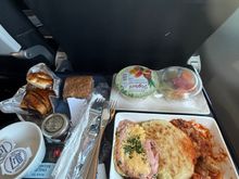 A late booking so found myself back in row 5, ordered the Kosher to save me not getting my first choice. I probably wont eat for the rest of the day now. 