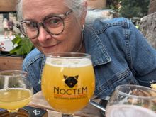 which of course came in a logo glass 🍺 😸