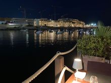 There are prime seafront tables 