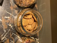Jars of cookies and nuts 