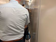 Boarding not boarding, but thankfully only for a few minutes