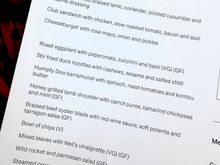 Summer menu snapshot 