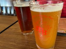 Amber and IPA