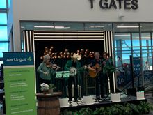 A bluegrass band. They were very good
