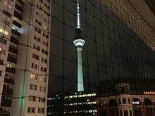 Night view from balcony
