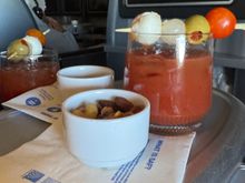 Bloody Mary with warmed nut mix
