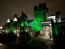 Exterior entrance at night