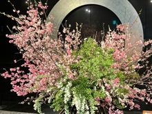 The flower arrangement as you enter the lobby