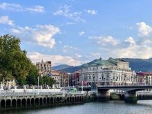 The banks of the Nervión River in Bilbao