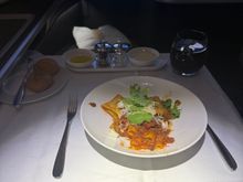 Pasta from the pre landing meal. 