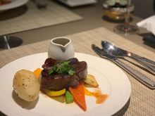 Beef tenderloin done medium. Another superb dish. 