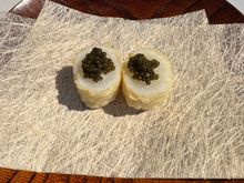Squid with caviar….excellent start….