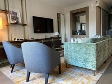 Seating area in deluxe room