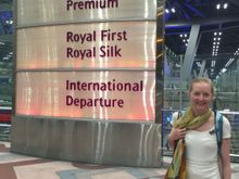 Premium check in, passport and security at Bangkok Suvarnabhumi