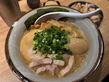 Good portion of pork in this ramen, but slightly too salty.
