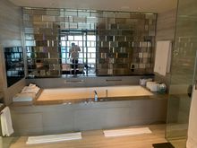 Tub as well as the shower