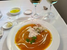 Soup with crab +++