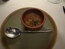 Soupy Bouche…..,Bean soup and is really good.