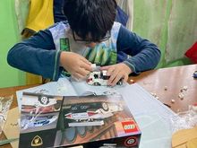 The Lego Lambo just couldn't wait - not even for the photoshoot. And no, he didn't mind at all doing it over the account books......