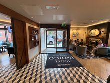 Entry looking back to the street 