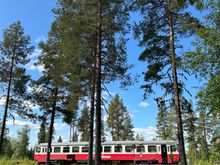 Our InlandsBanan train stopped for lunch