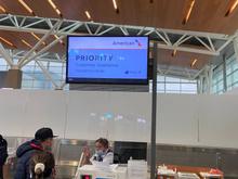 Priority check in to do document checks. 