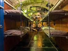 20 something bunks for 50+ men, used in rotation.