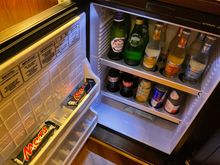 Contents minibar: its one of those "touch it and pay"