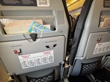 The view from emergency exit row 13 