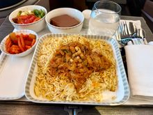 BTC Nasi Biriyani on SQ720 (SIN-BKK): This was absolutely delicious. By far the best biriyani I’ve had in the air, better than QR, EY, etc. Rice was incredibly fluffy and the chicken curry had a very nice and flavorful kick to it. Will absolutely become one of my staples now.