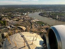 The O2 Arena, formerly The Millennium Dome, on North Greenwich 