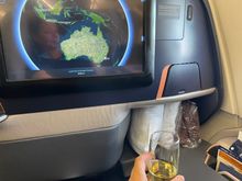 A380 seat - pillow, mattress topper and blanket at the seat 