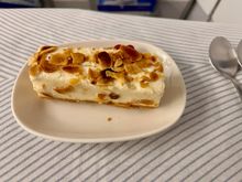 Almond mousse(cake) for dessert