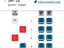 A220-300 seat map