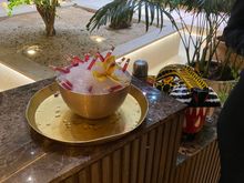 Some vodka type cocktail at the hostess table