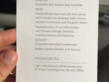 Not quite sure why it cut off but starter was a tomato + cucumber couscous salad. 