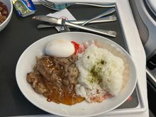 This was an excellent pre-landing meal when I broke the egg it was runny! How this achieved this is a mystery! 9/10

To sum it up the catering from Japan to YYZ, NRT wins hands down compared with HND.