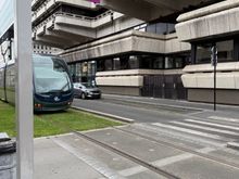 Step free access to the tram to the airport. Just €1.90.