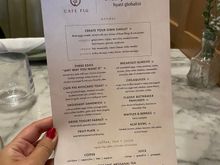 globalist breakfast menu dec 2023