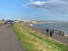 The wind is still strong, but not as strong as that in Orkney though!