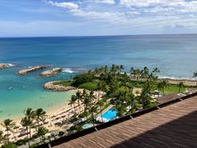 View on the ocean and lagoon