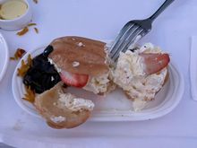 Eclair was rather tasteless. 