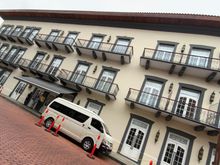 Hotel entrance on Avenida A