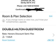 When one clicks on the tile itself, this expanded info on the stay upgrade comes up (in the past it only showed the updated info so you had to check more closely.)
