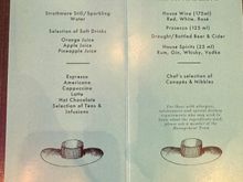 Diamond complimentary items from the bar during the day